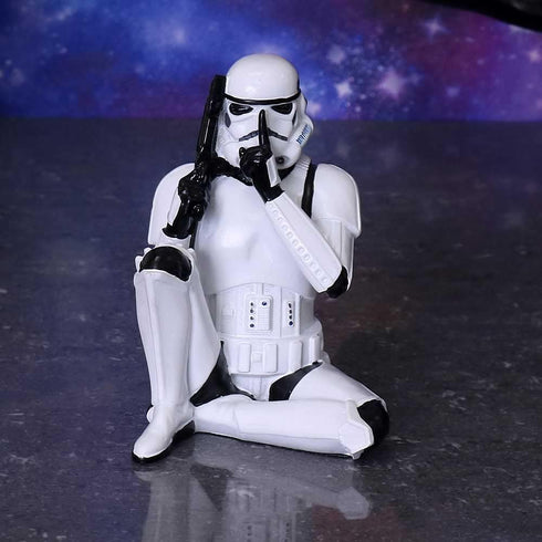 Nemesis Now B4894P9 Original Stormtrooper Three Wise Sci-Fi Speak No Evil, Multicolour, 10cm...