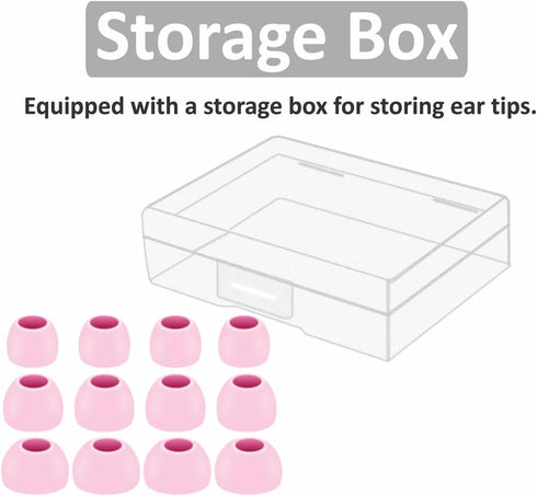 6 Pairs Replacement Silicone Ear Tips Compatible with Beats Studio Buds + / Fit Pro, S/M/L 3 Size Earbuds Eartips Flexible Rubber Gel Cover Skin A...