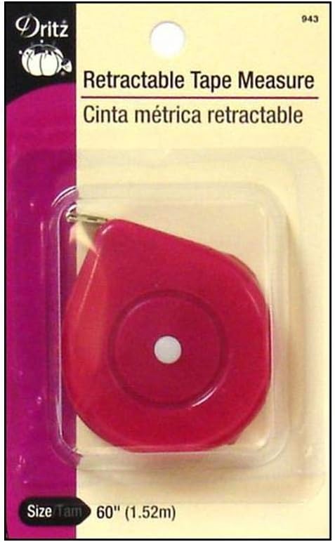60" Retractable Tape Measure, 3/8" Wide, Assorted Colors...
