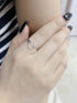 CZ Heart Eternity 925 Sterling Silver Ring for Women Girls Love Statement Engagement Promise Adjustable Open Band Diamond Chain Drop Dangle Rings ...
