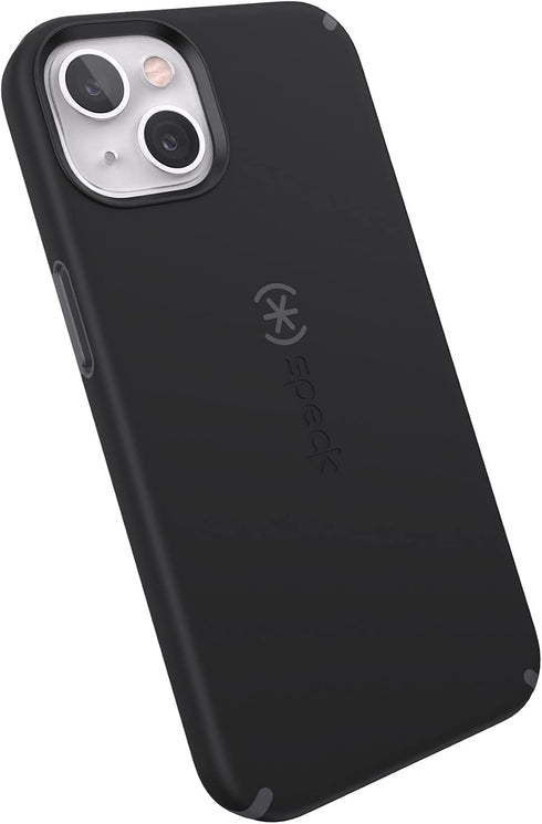Speck MagSafe Case for iPhone 13 - Drop & Camera Protection, Soft-Touch Secure Grip, Wireless Charging Compatible, Fits All 6.1 Inch Models - Blac...