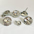 50PCS/LOT Clear Color Diamond Crystal Glass Buttons Screws Sofa Sewing Buttons Headboard Decoration Crystal Buttons Upholstery Buttons(20mm 50pcs)...
