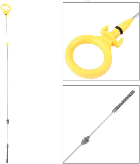 OCPTY Engine Oil Level Dipstick for Audi A4 2005-2009 for Audi A4 Quattro 2005-200922.76" x 1.57" x 0.59" Dipstick Gaug...