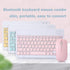 Bluetooth Wireless Keyboard and Mouse Combo,Ultra-Slim Ergonomic Small Rechargeable Bluetooth Keyboard Mouse Set for Apple iPad iPhone Samsung Tab...