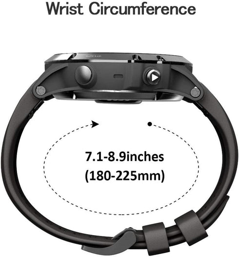 ANCOOL for Garmin Fenix 5X/7X/6X Watch Band Quickfit 26mm Watch Bands Compatible with Fenix 6X Pro/5X Plus/7X Pro/8 51mm(Black)...