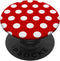 Red and White Polka Dot Pattern Circle Fashion Red Polka Dot PopSockets Adhesive PopGrip...