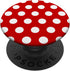 Red and White Polka Dot Pattern Circle Fashion Red Polka Dot PopSockets Adhesive PopGrip...