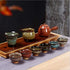 6pc Ceramic Kung Fu Tea Set, Japanese Tea Cup, Sake Cup, 2.1oz Capacity, 6 Colors...