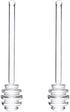 2pcs 6inch Reusable Glass Honeycomb Stick Honey Dippers Sticks Honey Stirrer Wand Honey Jar Dispense Drizzle Spoon for Maple Syrup, Molasses,Melte...