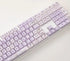 PBT Material Gradient Purple keycaps Cute Carton Magic Bunny Cherry Profile keycaps Set Purple Mechanical Keyboard keycaps Compatible with Cherry ...