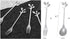12 Pieces Stainless Steel Leaf Shape Mini Dessert Spoons Set, 4.7" Home Kitchen Tableware Demitasse Espresso Coffee Cake Creative Stirring Mixing ...