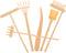 6Pcs Mini Zen Garden Tools, Zen Sand Tray Tools, Zen Garden Rake, DIY Rock Zen Garden Kit Sets, Mini Zen for Man Women Bamboo Rakes Holder Brusher...