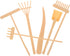 6Pcs Mini Zen Garden Tools, Zen Sand Tray Tools, Zen Garden Rake, DIY Rock Zen Garden Kit Sets, Mini Zen for Man Women Bamboo Rakes Holder Brusher...