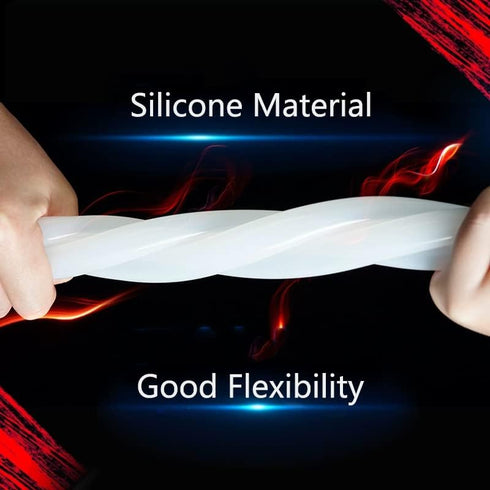 Silicone Tubing, Hohitto Flexible hose, 8mm ID x 12mm OD Length 1 Meter(Approx.3.28ft), wall thickness 2mm, Silicone Water tube for Pump Transfer ...