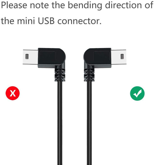 YQMAJIM Charging Cable for Dash Cam,6.5 Ft Mini USB Dash Camera Mirror Dash Cam GPS Power Cord,Fit Garmin,CHORTAU,TOGUARD,Crosstour,Rexing V1/V1P,...
