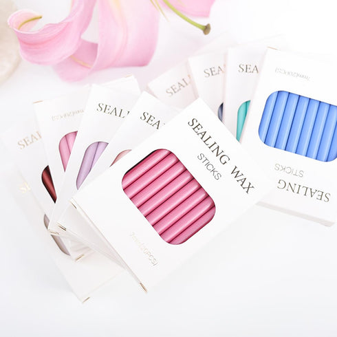 Wax Seal Sticks, WASOHLING 40Pcs Premium Glue Gun Sealing Wax Sticks Beads for Wax Seal Stamp, Wedding Invitations, Christmas Gift, Envelopes, Car...