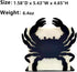 Crab Design Napkin Holder for Table, Modern Metal Iron Dispenser Organizer fit Tissue Paper Mail Bills, Tabletop Napkin Holder Stand for Home Kitc...