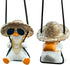 Swing Duck Car Hanging Ornament Cute Swing Duck Car Pendant Swing Duck Car Decoration Rearview Mirror Accessories(Style A)...