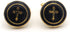 Cross Pair Round Gold Cufflinks...