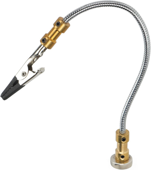 Walfront Single Arms Soldering Helping Hands with Magnetic Base Adjustable Welding Third Hand Tool for Electronics Repair Assembly Duplex Workshop...