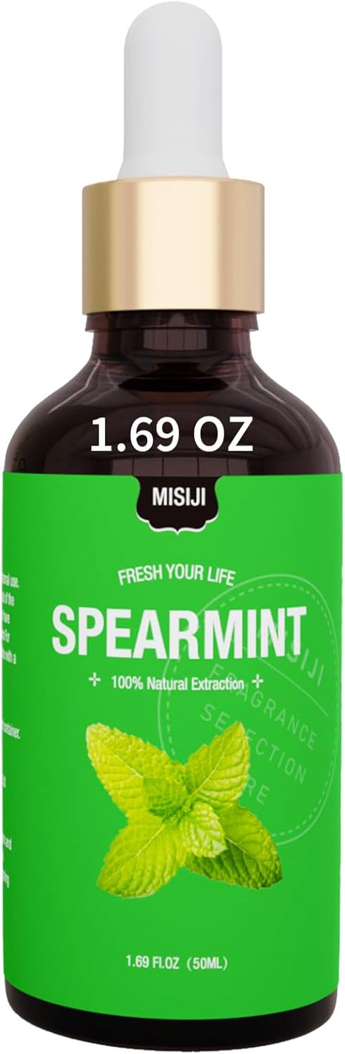 Essential Oils for Diffuser for Home,Diffuser Oils for Aromatherapy,Laundry,Candle&Soap Making,Humidifiers Spearmint 1.69 FL.OZ...