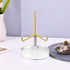 2 Pcs Acrylic Easel Stand Plate Display Stand with Adjustable Metal Arm Round Easel Display Stands for Crystals Fossil Minerals Gemstones(2.75x2.7...