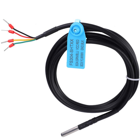 Jadeshay SHT20 Digital Soil Temperature Humidity Sensor Probe, Waterproof High Precision Rapid Response for HVAC, Greenhouses, Warehouse Monitorin...