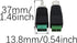 10PCS Video Connector Adaptor RCA Header Solderless Audio Header Black AV Audio Male and Female Plug 37MM/1.46Inch for Speaker Cable to RCA Adapto...