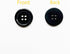 100Pcs Black Sewing Buttons,4-Hole Craft Buttons, 5 Sizes,with Compartment Storage Box, Suitable for Sewing,Suit coat shirt buttons?DIY Decoration...