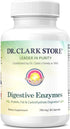 Dr. Clark Digestive Enzymes Supplement – 700mg, 50 Gelatin Capsules, Promotes Digestive Health & Gut Function...