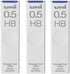 uni Kurutoga KS 0.5mm Mechanical Pencil Black (M5KS1P.24)+uni Mechanical Pencil Lead,The Uni Smudge-Proof Leads 0.5mm HB 3 Set Sticky Notes...