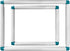 2 Pack Square Embroidery Hoops, Plastic Cross Stitch Snap Frames, Universal Clip Frame Sets for Embroidery, DIY Sewing Tools for Cross Stitching Q...