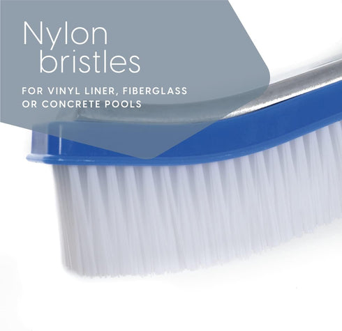 Milliard 17.5 inch Extra-Wide Nylon Pool Brush, Designed for Use with Vinyl Lined Pools...