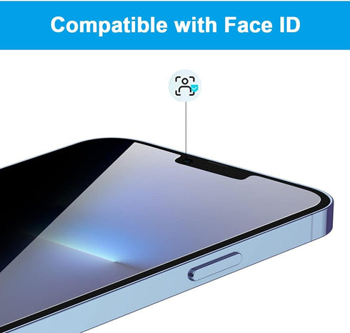 Privacy Screen Protector for iPhone 13 Pro Max/iPhone 14 Plus, Anti-Spy Private Tempered Glass, Anti-peep Full Coverage Screen Cover Compatible wi...