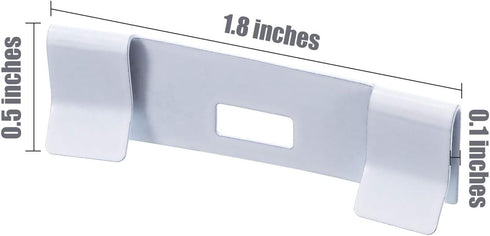 Blulu 50 Pcs Vertical Blind Repair Tabs Kit Vane Savers Blind Repair Clip, Window Replacement Slats Parts, White...