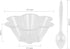 TOFLEN 8 oz Dessert Cups with Spoons, 50 Pack Clear Plastic Small Party Serving Bowls for Sundae, Parfait, Fruit, Strawberry Shortcake, Disposable...