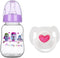 JIZHI Reborn Baby Doll Bottle and Magnetic Pacifier Set, Baby Doll Accessories for Reborn Baby Dolls, Pretend Play Feeding Toy Kids Gift (Purple)...
