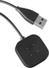 Compatible for Fitbit Sense/Sense 2/Versa 4/Versa 3 Charger Replacement 3.3FT USB Magnetic Fast Charging Cable Dock Stand for Fitbit Sense/Sense 2...