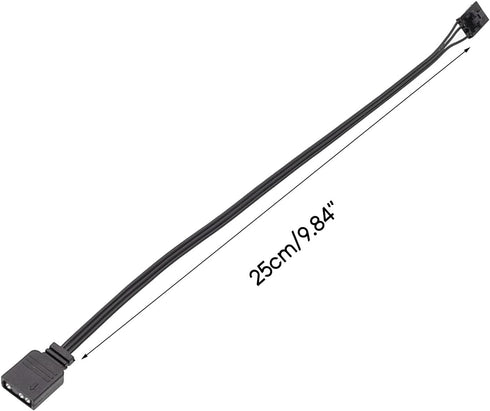 for Corsair RGB to Standard ARGB 4-Pin 5V Adapter Connector RGB Cable 25cm Extension Cord PVC...