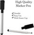 Magnetic Dry Erase Board for School Locker, 6" x 8", Black Framed with Marker and 2 Magnets - Small Whiteboard for Classroom, Home, Office, Travel...