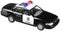 KiNSMART Ford Crown Victoria 5" 1:42 Scale Police Interceptor Car w/Pullback Action...