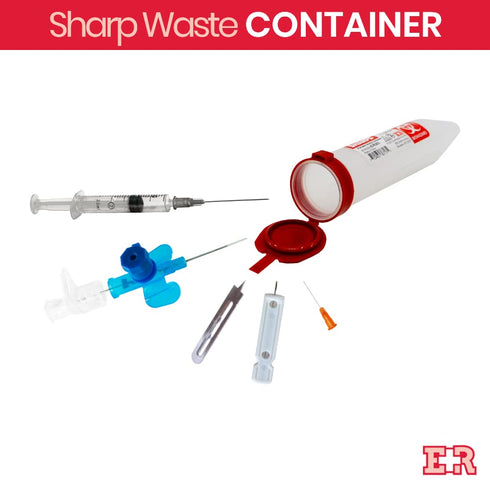 Ever Ready First Aid Porta Sharps Transportable Sharps Container with Locking Mechanism - 6 Count...