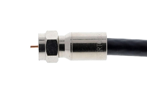 IDEAL Electrical 92-651 RTQ XR RG-6 Reg/Tri/Quad Compression F-Connector, (Card of 10), Silver...