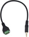 12 Inch 1/8" 3.5mm TRS Male Jack Terminal Block Audio Cable, 3.5mm 3 Pole Stereo Headphone AUX Bolt Screws Terminal Balun Solderless Adapter Conne...