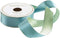 Caspari Duck Egg & Celadon Reversible Satin Wired Ribbon - Two 30 Foot Spools...