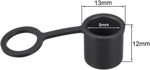 uxcell 5pcs BNC Silicone Protectors Cap Port Cover Anti Dust Black...