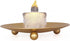Candle Holder Decorative Iron Plate,Candle Stand for LED & Wax Candles,Spa,Bathroom,Weddings,4.33x0.78inch,Set of 2 (Gold)...