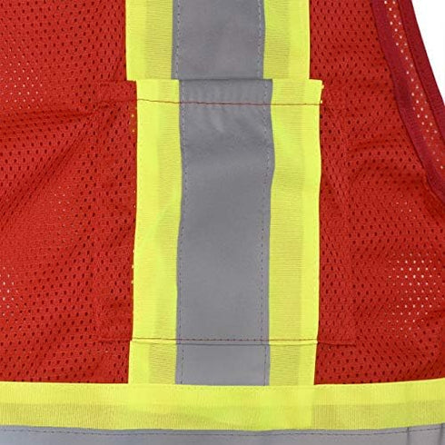 Radians SV22-1 Economy Type O Class 1 Safety Vest, Red, 3X-Large...
