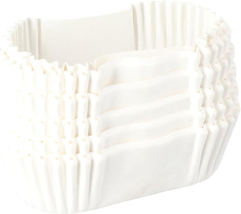 Oval Paper Baking Cups,Cupcakes Liners Baking Tools For Muffins Cupcakes Oval Mini Cake Mould Kitchen Supplies(white)...