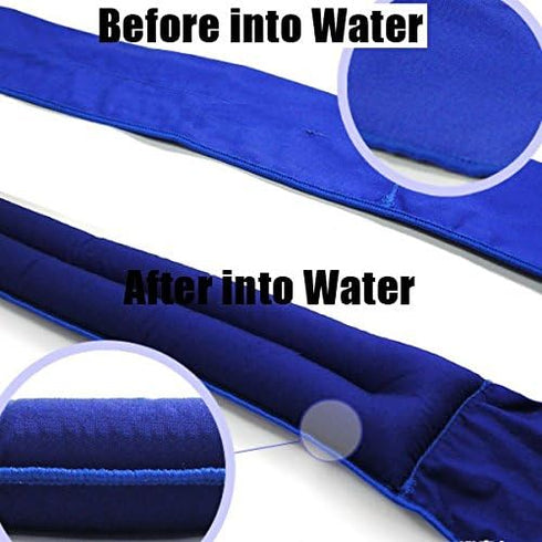 Cool Bandana Ties Neck Wrap Cooler Headband Ice Cold Scarf, Orange, One Size...